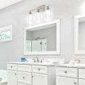 3 Light Wall Sconces Lighting with Clear Glass Shade