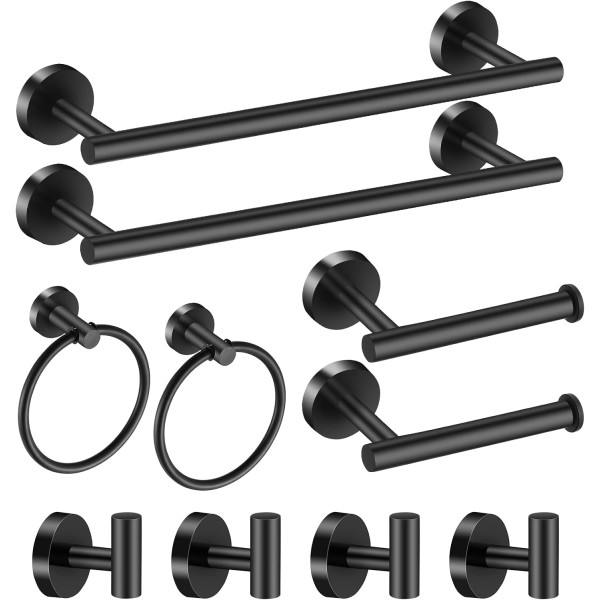 28 Pcs Bathroom Accessories Set Stainless Steel Bathroom Hardware Set Bath Towel Bar Set 