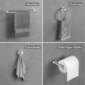 10-Pieces Brushed Nickel Bathroom Accessories Set, Stainless Steel Bathroom Hardware Set, Bath Towel Bar Set, Towel Racks for Bathroom Wall Mounted.