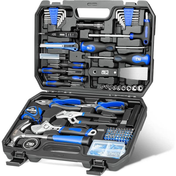 229-Piece Home Tool Set, General Household Hand Toolkit with Portable Tool Box, Home Tool Kit for All Purpose, Basic Starter Tools for Home Maintenance and DIY Projects