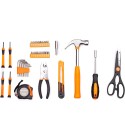 39 Piece Tool Set General Household Hand Kit with Plastic Toolbox Storage Case Orange