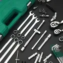 Drive Socket Set, 1/2 Inch,1/4 Inch,3/8 Inch Ratchet Wrench Set With S2 & CR-V Sockets, Metric Hex Bit Socket Set, Mechanic Tool Kits For Auto Repair