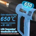 Electric Heat Gun 2000w With LCD 6 Modes + 15 Accessories