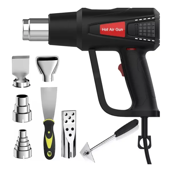Electric Heat Gun Adjustable Temperature 2000w+nozzle