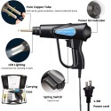 Plastic Welding Machine Car Bumper Repair Kit,800Pcs Hot Staples,Plastic Welding Kit for Bumper Kayak Repairs with Plier/Scraper/6 types of Flat/Outside Inside Corner/Wave Staples