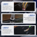 110V Plastic Repair Machine Kit - Fast Heating Plastic Hot Stapler with 600 Staples 5 Power Levels Adjustable 