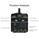 250A Mig MMA TIG Gasless Welding Machine 3 In 1 Super 220V Welding Equipment Intelligent Adjustment IGBT Inverter Welder