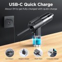 Upgraded Compressed Air Duster, 106000RPM Electric Air Duster for Keyboard Cleaner Replace Compressed Air Can, 3 Speed with LED Screen for Office, Desk, Sofa, PC Duster